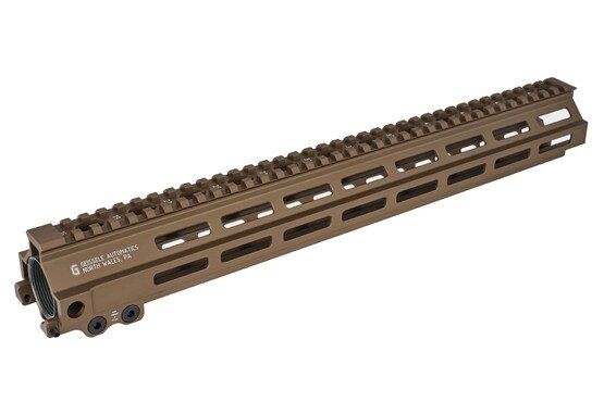 Geissele automatics Super Modular MK8 15" Rail Handguard M-LOK Desert Dirt is customizable